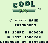 Cool Ball screenshot 3 for GameBoy